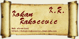 Kokan Rakočević vizit kartica